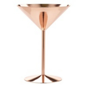 COPPER MARTINI GLASS 24CL/8.5OZ