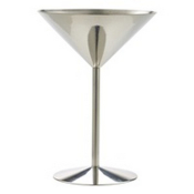 STAINLESS STEEL MARTINI GLASS 24CL/8.5OZ