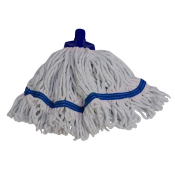 MAXI MOPHEAD INTERCHANGE WHITE YARN LOOPED - BLUE