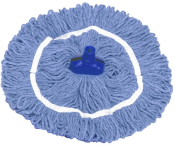 MINI MOP HEAD BLUE INTERCHANGE COLOUR CODED YARN LOOPED