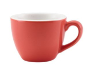 GENWARE PORCELAIN CORAL BOWL SHAPED CUP 9CL/ 3OZ