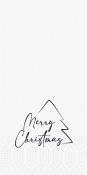 NAPKINS 2-P 1/8 33X33CM MERRY XMAS TREE