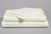 POLYESTER COTTON DUVET COVER, SINGLE BED 200 X 140CM - CREAM