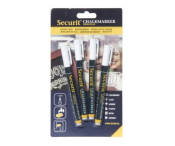 1-2MM ROUND TIP WHITE CHALK MARKER X4
