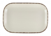 GENWARE TERRA STONEWARE SERENO GREY RECTANGULAR PLATE 11.4X7.7inch