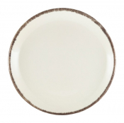 GENWARE TERRA STONEWARE SERENO GREY COUPE PLATE 7.5inch