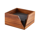GENWARE ACACIA 18.6 X 10CM WOOD SERVIETTE HOLDER
