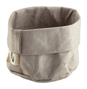 GREY WASHABLE PAPER BAG 7DIA X 6CM(H) WPB-7G