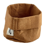 BROWN WASHABLE PAPER BAG 7DIA X 6CM(H) WPB-7