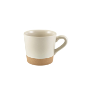 GENWARE KAVA WHITE STONEWARE COFFEE CUP 34CL/12OZ