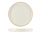 GENWARE KAVA WHITE STONEWARE PRESENTATION PLATE 25CM