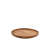 GENWARE ACACIA WOOD PRESENTA TION PLATE 20.5CM
