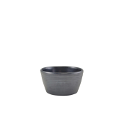 GENWARE MELAMINE MATT BLACK RIPPLE RAMEKIN 113ML/4OZ
