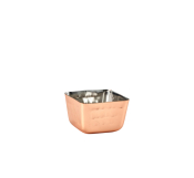 GENWARE COPPER PLATED SQUARE HAMMERED RAMEKIN 71ML/2.5OZ