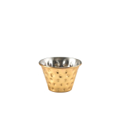 GENWARE GOLD PLATED HAMMERED RAMEKIN 114ML/4OZ