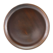 GENWARE TERRA PORCELAIN RUSTIC COPPER COUPE PLATE 10.8inch