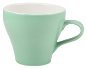 GENWARE PORCELAIN GREEN TULIP SHAPED CUP 10OZ
