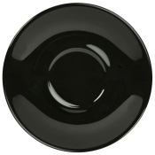GENWARE PORCELAIN BLACK SAUCER 6.3inch