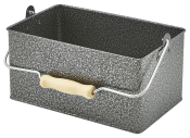 GENWARE GALVANISED STEEL ANTIQUE SILVER TABLE CADDY 9.6X6.1inch