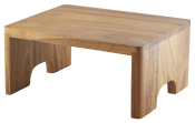 GENWARE ACACIA WOOD BUFFET RISER GN 1/2