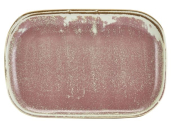 GENWARE TERRA PORCELAIN ROSE RECTANGULAR PLATE 11.4X7.7inch