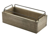 GENWARE INDUSTRIAL WOODEN CRATE 9.8X4.7inch