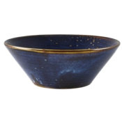 GENWARE TERRA PORCELAIN AQUA BLUE CONICAL BOWL 19.2OZ