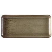 GENWARE TERRA PORCELAIN GREY RECTANGULAR PLATTER 11.8X5.5inch