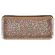 GENWARE TERRA PORCELAIN ROSE RECTANGULAR PLATTER 10.6X4.9inch