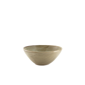 GENWARE TERRA PORCELAIN SMOKE GREY COUPE BOWL 6.5inch