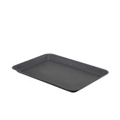 GENWARE BLACK VINTAGE STEEL TRAY 12.4X8.5inch