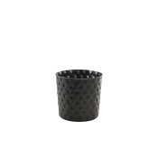 GENWARE HAMMERED BLACK VINTAGE STEEL SERVING CUP 14OZ