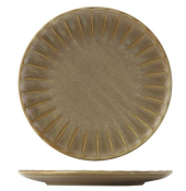 TERRA SCALLOP COUPE PLATE 26CM MATT GREY CP-SMG26