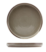 TERRA PORCELAIN GREY LOW PRESENTATION PLATE 21CM