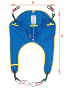 COMFORT TOILETING SLING - POLYESTER FABRIC - MEDIUM