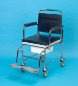 DAYS ADJUSTABLE HEIGHT MOBILE COMMODE 22inch