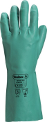 NITRILE GAUNLET GLOVE GRN 33cm X-LARGE DF054-XL FLOCK LINED