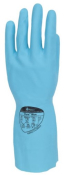PURA BLUE NITRILE FLOCKLINED GLOVE MED. SIZE 8