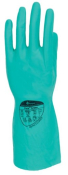 PURA GREEN NITRILE FLOCKLINED GLOVE MED. SIZE 8