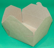 NO8 DELI BOX KRAFT FOLD TOP 1300ML