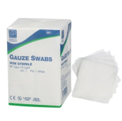 NON-STERILE GAUZE SWAB 8PLY 5X5CM  X100