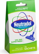 NEUTRADOL VAC-SAC DEODORIZER SUPER FRESH 3X4