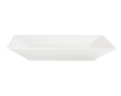 OLYMPIA WHITEWARE SQUARE PLATE WIDE RIM 10'' X6