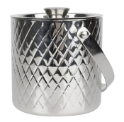 OLYMPIA GEO DOUBLE WALL ICE BUCKET STAINLESS STEEL 1950ML