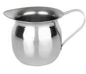 OLYMPIA MINI MILK JUG STAINLESS STEEL PLAIN 120ML