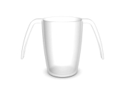 ORNAMIN CLEAR 2 HANDLED BEAKER
