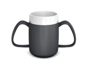 ORNAMIN ANTHRACITE 2 XXL HANDLED MUG INTERNAL CONE