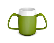 ORNAMIN GREEN 2 XXL HANDLED MUG INTERAL CONE