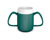 ORNAMIN TEAL 2 XXL HANDLED MUG INTERAL CONE