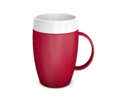 ORNAMIN RED HANDLED MUG CLASSIC SHAPE